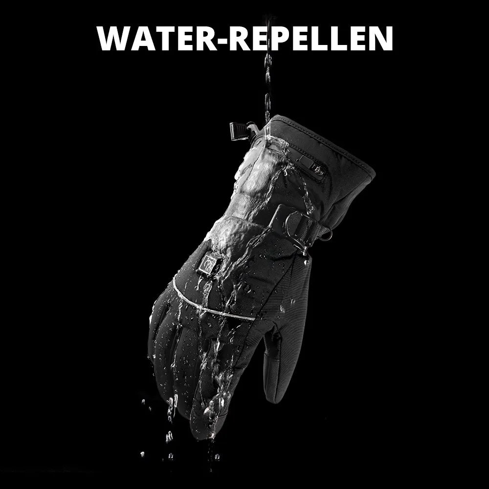 Motorcycle Heated Gloves Winter Warm Heated Gloves Skiing Snowboarding Waterproof Touch Screen Motorcyclist Heated Gloves